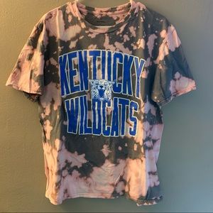 University of Kentucky Wildcats Tee Bleach Dye SzL
